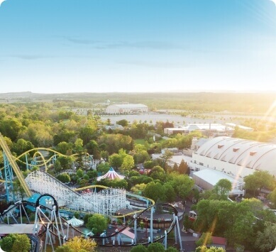 aerial view of Hersheypark