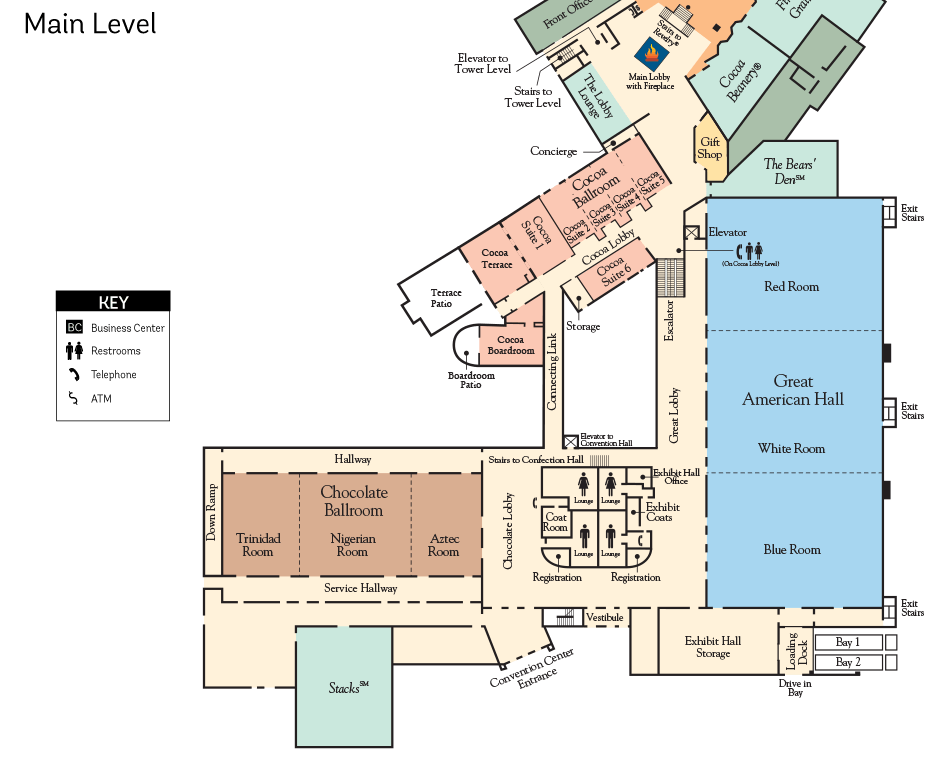 Floorplan of Hershey Lodge
