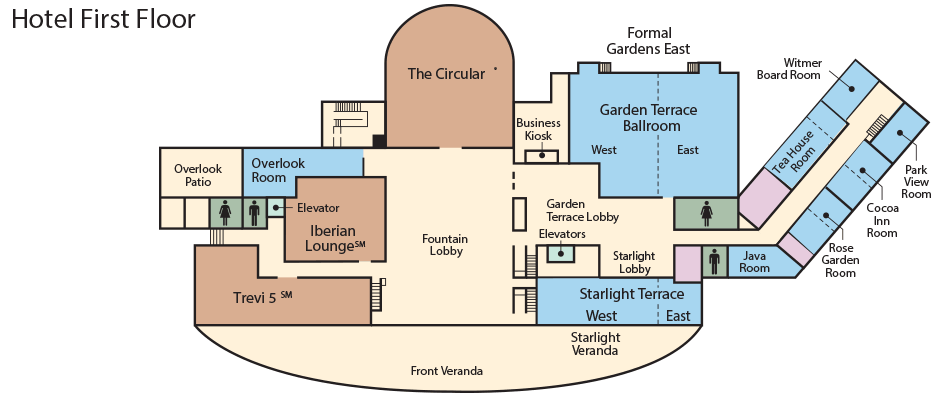 Floorplan of The Hotel Hershey
