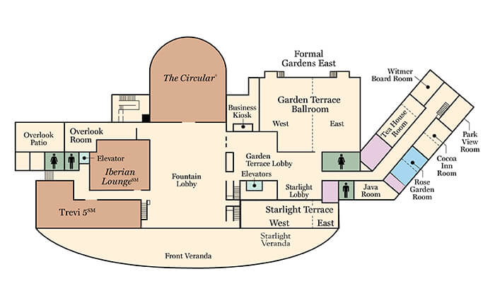 Floorplan of the hotel hershey